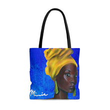 Load image into Gallery viewer, Blue and Gold Sisterhood Tote Bag