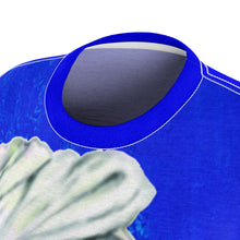 Load image into Gallery viewer, Blue and White Women's AOP Cut & Sew Tee