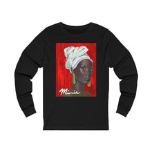 Load image into Gallery viewer, Red and White 1 Unisex Jersey Long Sleeve Tee