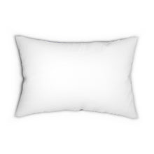 Load image into Gallery viewer, Blue and Gold Spun Polyester Lumbar Pillow