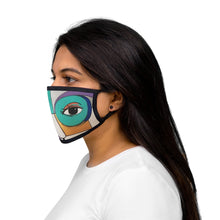 Load image into Gallery viewer, Lady Blue Face Mixed-Fabric Face Mask