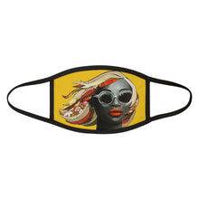Load image into Gallery viewer, Charlotte Yellow Diva Mixed-Fabric Face Mask