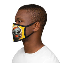 Load image into Gallery viewer, Charlotte Yellow Diva Mixed-Fabric Face Mask