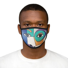 Load image into Gallery viewer, Lady Blue Face Mixed-Fabric Face Mask