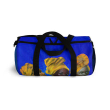 Load image into Gallery viewer, Blue and Gold Sisterhood Duffel Bag