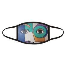 Load image into Gallery viewer, Lady Blue Face Mixed-Fabric Face Mask