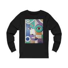 Load image into Gallery viewer, Lady Blue Unisex Jersey Long Sleeve Tee