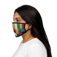 Load image into Gallery viewer, Abstract colors Mixed-Fabric Face Mask