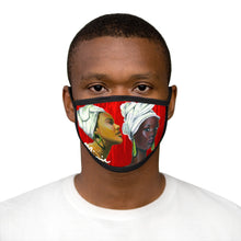 Load image into Gallery viewer, Red and White Sisterhood Mixed-Fabric Face Mask