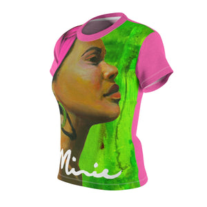 Pink and Green Women's AOP Cut & Sew Tee