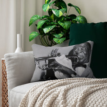 Load image into Gallery viewer, Louie Armstrong Spun Polyester Lumbar Pillow