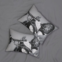 Load image into Gallery viewer, Louie Armstrong Spun Polyester Lumbar Pillow