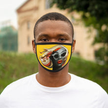Load image into Gallery viewer, Charlotte Yellow Diva Mixed-Fabric Face Mask