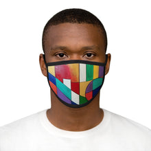 Load image into Gallery viewer, Abstract colors Mixed-Fabric Face Mask