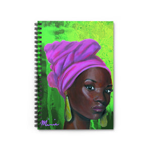 Aka notebook, pink and green notebook, aka colors, black art