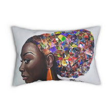 Load image into Gallery viewer, Afro Puff -  Lumbar Pillow
