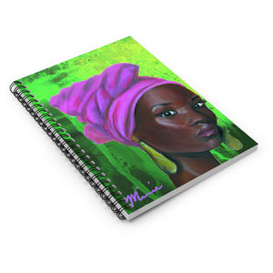 Aka notebook, pink and green notebook, aka colors, black art