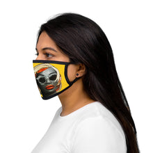 Load image into Gallery viewer, Charlotte Yellow Diva  Mixed-Fabric Face Mask

