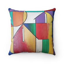Load image into Gallery viewer, Abstract House Spun Polyester Square Pillow
