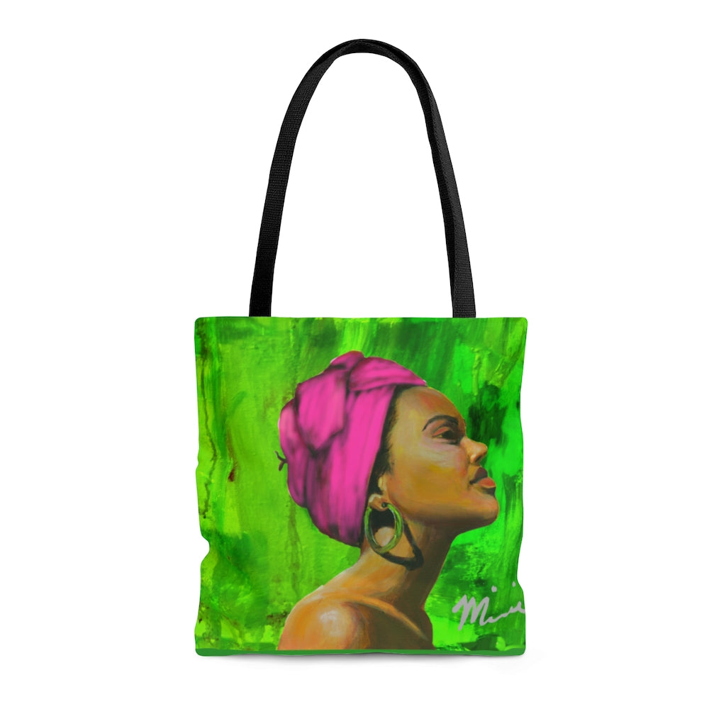 Pink and Green 1 Tote Bag