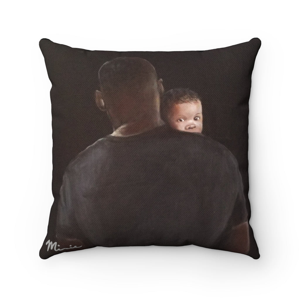 Daddy Protector Square Pillow