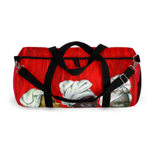 Load image into Gallery viewer, Red and White Sisterhood Duffel Bag
