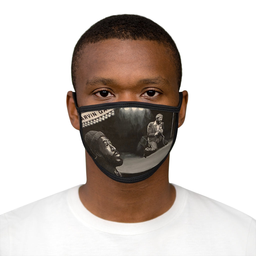 Marvin  Mixed-Fabric Face Mask